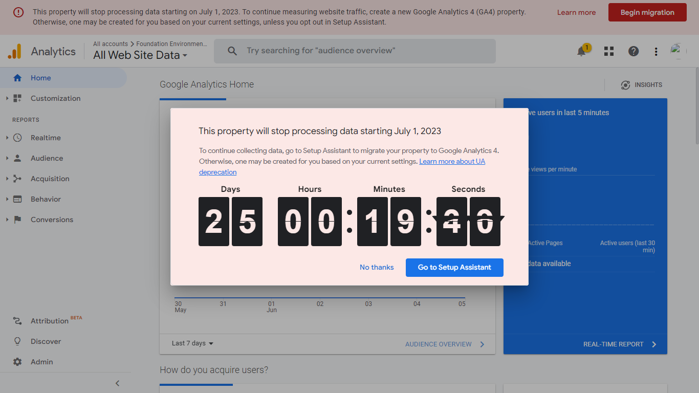 Migrate to Google Analytics 4