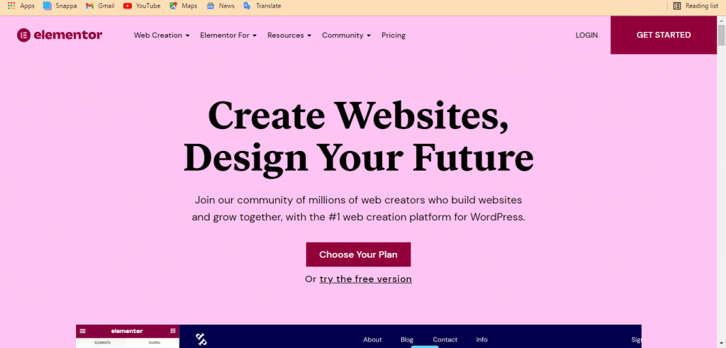 Elementor number one Free WordPress Website Builder Elementordotcom