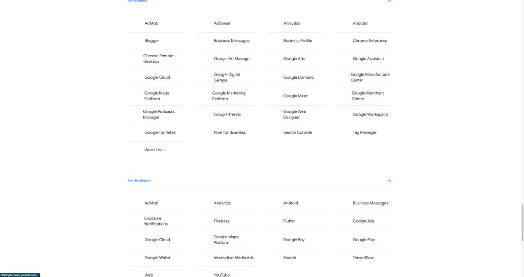 Learn more about Google products